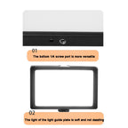 8 Inch 3200-5500K Three-color Temperature Photography Flat-panel Live Fill Light,Spec:, Small Tripod, 30cm Bracket, 42cm Bracket, 0.5m Bracket, 0.5m Bracket +Bluetooth RC, 2.1m Bracket, 2.1m Bracket+Bluetooth RC
