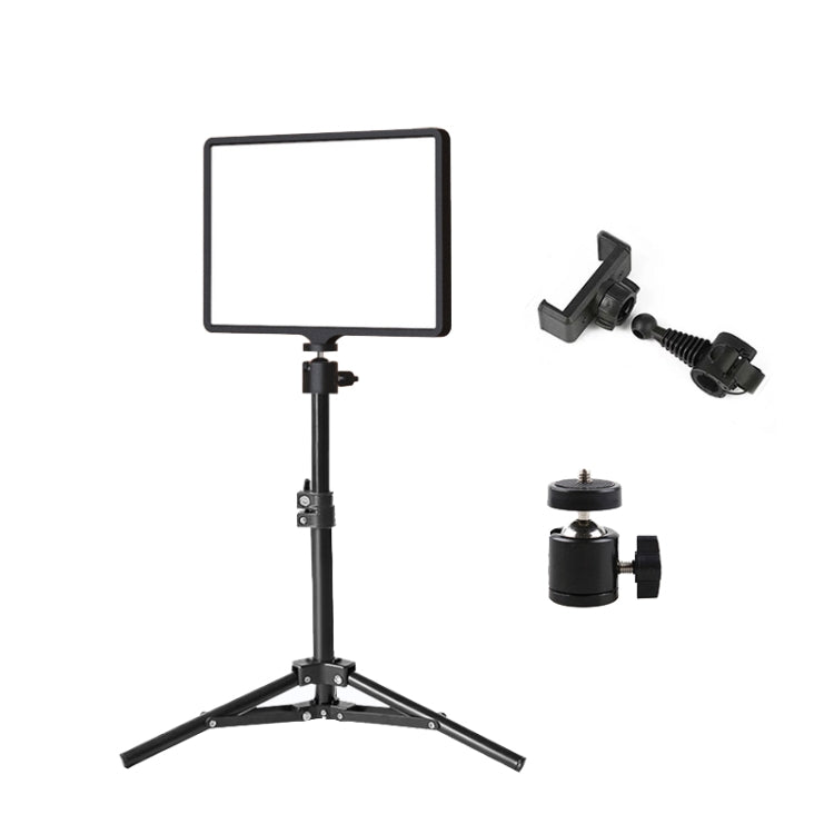 10 Inch 3000-6500K Three-color Temperature Photography Flat-panel Live Fill Light,Spec:, Only Light, 30cm Bracket, 42CM Bracket, 0.5m Bracket, 2.1m Bracket, 2.1m Bracket+Clip, Small Tripod