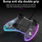 S03 Glare Transparent Wired Gamepad for Nintendo Switch/Sony PS/Computer, Black, White