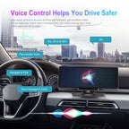 A3073 HD Wired 9.3 Inch 1 To 1 Smart Player With Wireless Carplay Two-way Video Split-screen Display, A3073 9.3 Inch