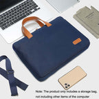 For MacBook 13.3-14 Inches MAHOO 10188 Ultra-Thin Hand Computer Bag Messenger Laptop Bag, Khaki, Dark Blue, Gray, Gray+Gray PU Power Bag, Dark Blue+Black PU Power Bag, Khaki+Gray PU Power Bag, Gray+Gray Mouse Pad, Dark Blue+Black Mouse Pad             ...
