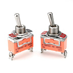 10pcs E-TEN1021 2-speed Waterproof Rocker Toggle Switch, E-TEN1021 Orange, E-TEN1021 Black