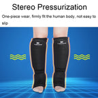Elastic Breathable Karate Leg Guards Taekwondo EVA Board Protective Gear, S (White), M (White), L (White), XL (White), S (Black), M (Black), L (Black), XL (Black)