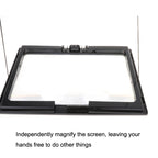 WJ10015 Full Page Reading LED Light Three-dimensional Folding Bracket Magnifying Glass, 3X Magnifying Glass