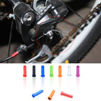 50pcs Mountain Road Bicycle Aluminum Alloy Brake Shifting Cable Core Cap, Brake Core Cap
