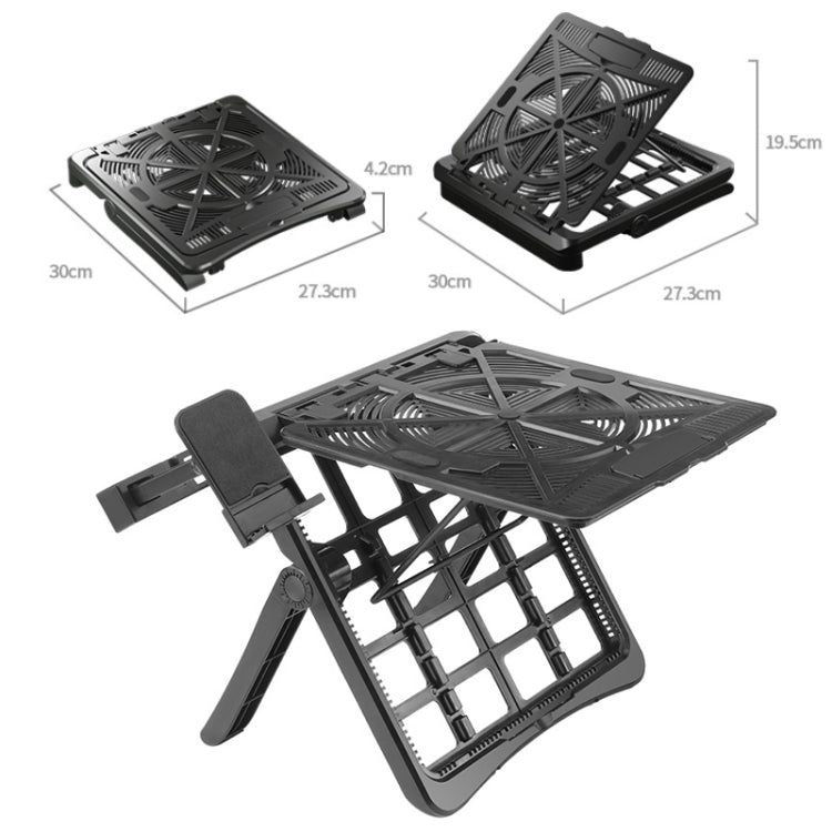 Multifunctional Folding Laptop Desktop Heat Dissipation Heightening Bracket, DB-11