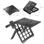 Multifunctional Folding Laptop Desktop Heat Dissipation Heightening Bracket, DB-11