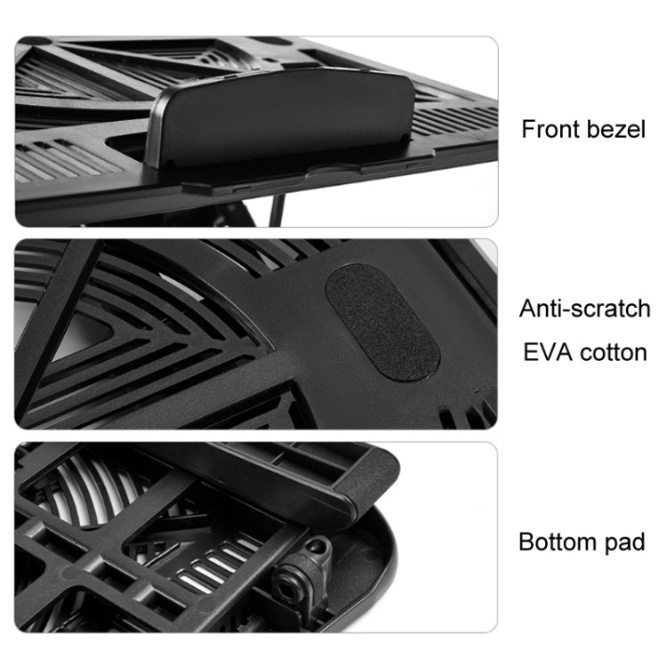 Multifunctional Folding Laptop Desktop Heat Dissipation Heightening Bracket, DB-11