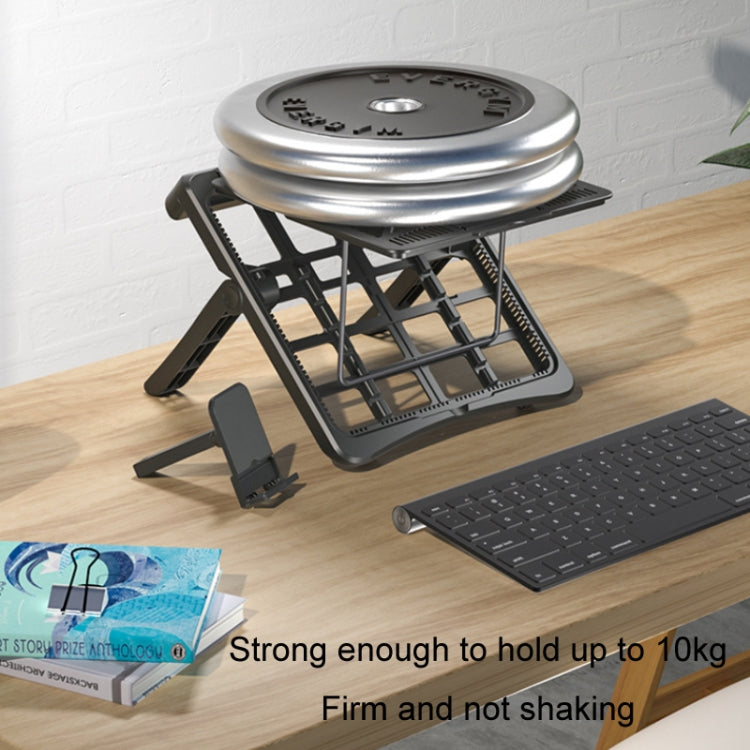 Multifunctional Folding Laptop Desktop Heat Dissipation Heightening Bracket, DB-11