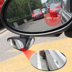 2 in 1 Car Blind Spot Mirror Reversing Parking Wide Angle Mirror 360 Degree Rotation Adjustable Convex Rear View Mirror, 2 in 1 Black Left, 2 in 1 Black Right, 2 in 1 White Left, 2 in 1 White Right