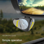 2 in 1 Car Blind Spot Mirror Reversing Parking Wide Angle Mirror 360 Degree Rotation Adjustable Convex Rear View Mirror, 2 in 1 Black Left, 2 in 1 Black Right, 2 in 1 White Left, 2 in 1 White Right