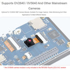Waveshare RP2350 Dual-Core Development Board With 3.5-Inch 320x480 LCD, 65K Color Display, Standard Ver, With Case and OV5640 camera