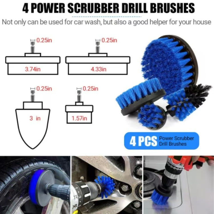 Car Wash Waterproof Gloves Wheel Hub Cleaning Brush, 30 in 1