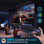 T269 Pro 1280x720P Smart Projector WiFi 6 4K Android 11 System Home Cinema, EU Plug, US Plug, UK Plug, AU Plug