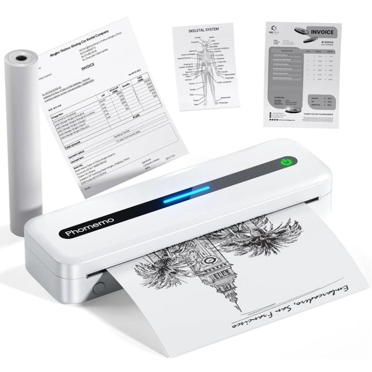 Phomemo M832 300dpi Wireless Thermal Portable Printer, A4 Version, Letter Version