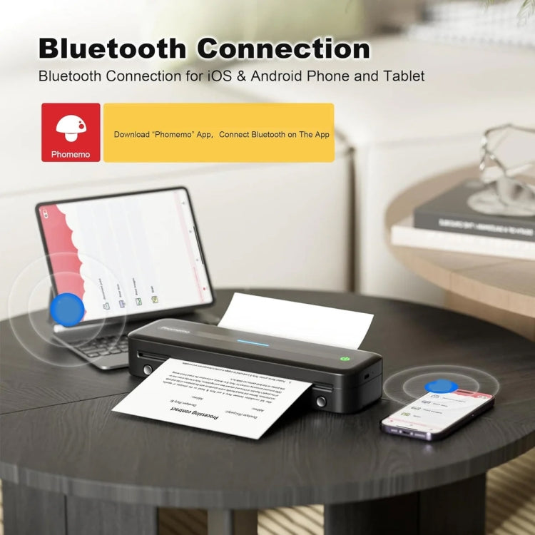 Phomemo M832 300dpi Wireless Thermal Portable Printer, A4 Version, Letter Version