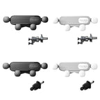 S03 Vehicle Air Outlet Gravity Navigation Mobile Phone Holder, Black Eagle Mouth, White Eagle Mouth, Black Spiral Clip, White Spiral Clip