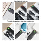 10pcs 3.7V IC Circuit Protection Lithium Battery USB Straight Head Charging Cable, 2.0mm, 2.5mm, 3.5mm, 5.5mm
