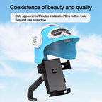 Small Helmet Sunscreen Phone Stand Bracket Motorcycle Mobile Phone Holder,Spec:, Handlebar White, Rearview Mirror Blue, Rearview Mirror White, Blue Helmet, White Helmet, Handlebar Yellow, Rearview Mirror Black, Rearview Mirror Yellow
