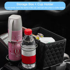 Car Armrest Box Folding Storage Box Multifunctional Water Cup Holder