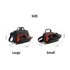 SLR Camera Bag Men Crossbody  Photography Bag Waterproof Carrying Case with USB Charging Port, Large, Small