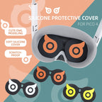 Hifylux PC-ZF23 For PICO 4 Owl Lens Protector Dust Scratch VR Glasses Silicone Case, PC-ZF23 White, PC-ZF23 Orange, PC-ZF23 Yellow