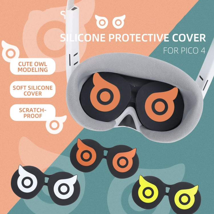 Hifylux PC-ZF23 For PICO 4 Owl Lens Protector Dust Scratch VR Glasses Silicone Case, PC-ZF23 White, PC-ZF23 Orange, PC-ZF23 Yellow