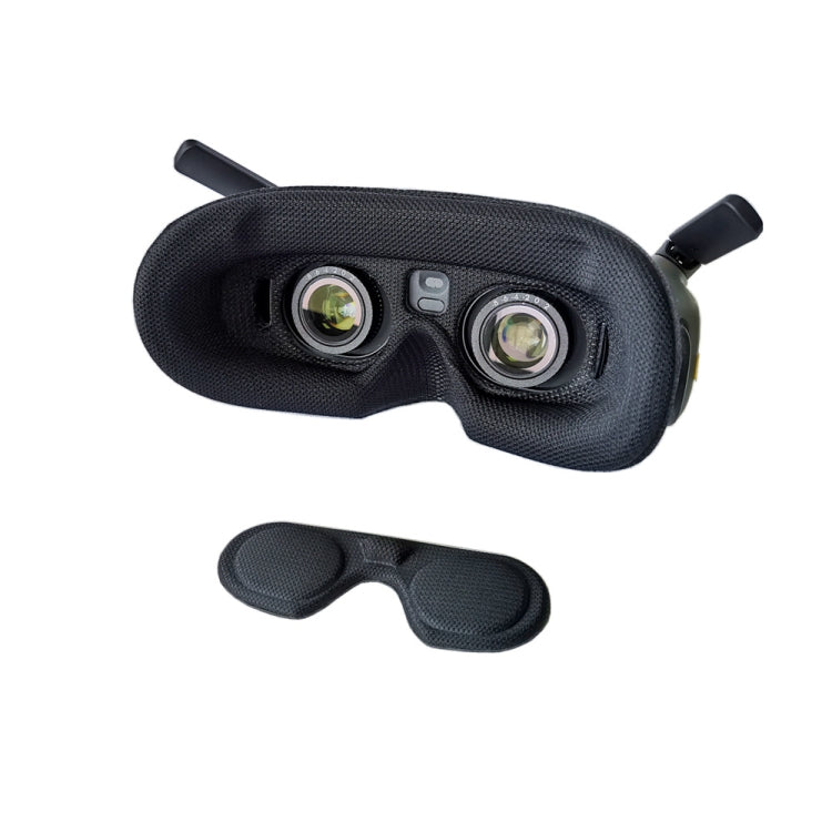 For DJI Goggles 2 Foam Padding Sponge Eye Pad Mask, Black, Gray, With Lens Cover Black, With Lens Cover Gray