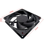 MF12025 4pin High Air Volume High Wind Pressure FDB Magnetic Suspension Chassis Fan 2200rpm (Black), 2200rpm (White), 2200rpm (Black), 3000rpm (White), 3000rpm (Black)