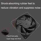 MF12025 4pin High Air Volume High Wind Pressure FDB Magnetic Suspension Chassis Fan 2200rpm (Black), 2200rpm (White), 2200rpm (Black), 3000rpm (White), 3000rpm (Black)