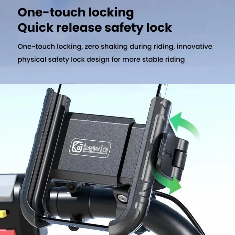 Kewig Motorcycle Bicycle Non-Blocking Mobile Phone Camera Navigation Bracket, M29-C1, M29-C2, M29-C3
