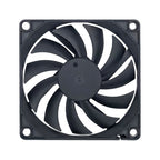 FANNER Ice Soul F8010 Ultra Thin Chassis Fan 4pin PWM Intelligent Speed Adjustment Quiet Cooling Heat Dissipation, F8010