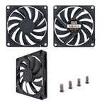 FANNER Ice Soul F8010 Ultra Thin Chassis Fan 4pin PWM Intelligent Speed Adjustment Quiet Cooling Heat Dissipation, F8010