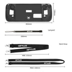 For Steam Deck Hifylux ST-PF14 Game Console Silicone Case Anti-scratch Non-slip Handheld Case Lanyard, Silicone Case Black, Silicone Case Blue, Silicone Case Red, Silicone Case Orange