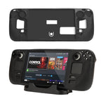 For Steam Deck Hifylux ST-PF14 Game Console Silicone Case Anti-scratch Non-slip Handheld Case Lanyard, Silicone Case Black, Silicone Case Blue, Silicone Case Red, Silicone Case Orange