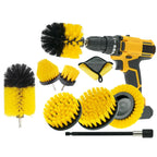 WRS-DS19 9 in 1 Electric Drill Crevice Cleaning Brushes Car Wash Tools Set, 9 in 1