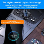 PD 30W Dual Port USB Super Fast Charge Car Charger, 30W Black