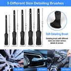 WRS-CS29 Car Wash Cleaning Brush Set Car Interior Crevice Cleaning Electric Drill Brush, 22pcs/set, 23pcs/set, 24pcs/set, 26pcs/set, 27pcs/set