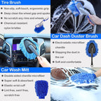 WRS-CS29 Car Wash Cleaning Brush Set Car Interior Crevice Cleaning Electric Drill Brush, 22pcs/set, 23pcs/set, 24pcs/set, 26pcs/set, 27pcs/set