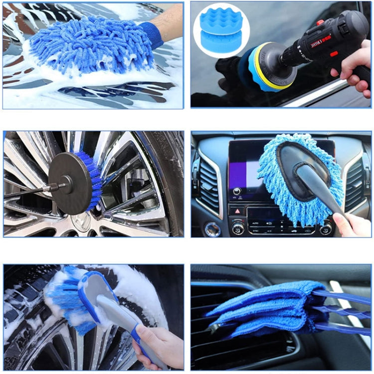 WRS-CS29 Car Wash Cleaning Brush Set Car Interior Crevice Cleaning Electric Drill Brush, 22pcs/set, 23pcs/set, 24pcs/set, 26pcs/set, 27pcs/set