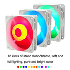 MF12025 5V ARGB 12cm Shenguang Synchronous Water Cold Radiator Large Air Volume Chassis Fan, MF12025 White, MF12025 Black