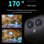 HD 4K Dual Lens Wifi Camera Mobile Phone Wireless Remote Two Way Intercourse Monitoring Camera, D3