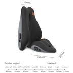 SR-21 Car Lumbar Cushion Headrest Seat Memory Foam Accessories, Style:, Ordinary Headrest (Black), Ordinary Headrest (Gray), Ordinary Headrest (Brown), Massage Headrest (Black), Massage Headrest (Gray), Massage Headrest (Brown)                         ...