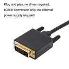 1080P DP to DVI HD Adapter Cable Gold-plated Plug, DP31 1.8m, DP31 3m
