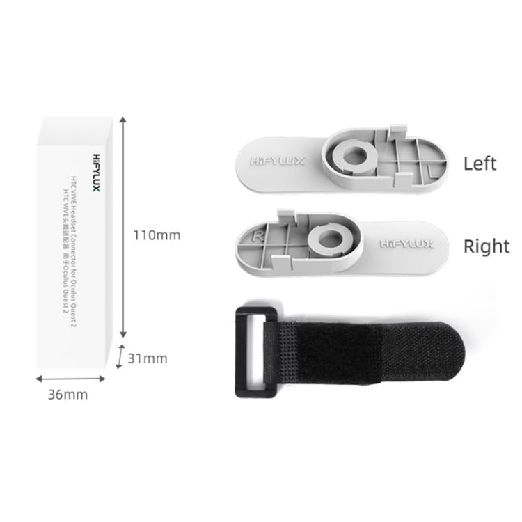 For Oculus Quest 2 Hifylux Headset Adapter HTC VIVE Listening Smart Headband Connector, Headset Adapter