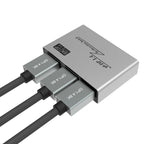 8K 60HZ 1.4V 2 In 1 Out DP Bidirectional Switcher, 8K Switcher(Grey)