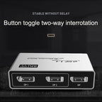 8K 60HZ 1.4V 2 In 1 Out DP Bidirectional Switcher, 8K Switcher(Grey)