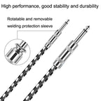 2 Straight Head 6.35mm Guitar Cable Oxygen-Free Copper Core TS Large Two-core Cable, 0.15m, 0.3m, 0.5m, 1m, 1.5m, 2m, 3m, 5m, 8m, 10m