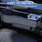 Vehicle Seat Gap Storage Box Organizer Front Seat Console Side Pocket ,Spec:, Wireless Charging Ordinary  Wire, No Wireless Charging Ordinary Wire, Wireless Charging Upgrade Wire, No Wireless Charging Upgrade Wire