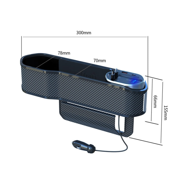 Vehicle Seat Gap Storage Box Organizer Front Seat Console Side Pocket ,Spec:, Wireless Charging Ordinary  Wire, No Wireless Charging Ordinary Wire, Wireless Charging Upgrade Wire, No Wireless Charging Upgrade Wire